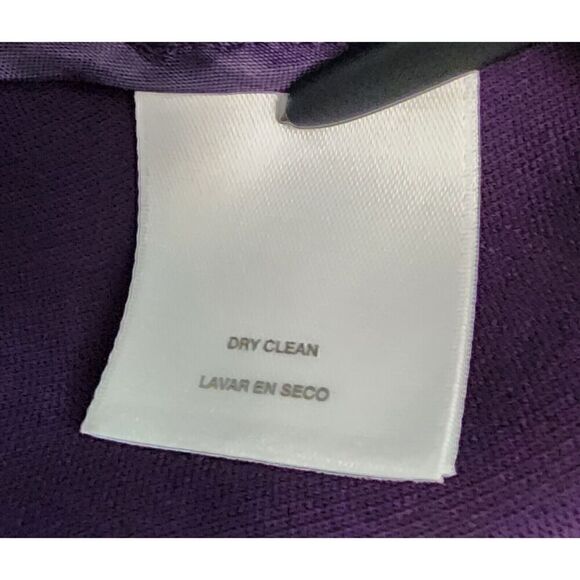 NINE WEST Womens Purple Ruffled Open Cardigan Jacket Size Small - Picture 8 of 8